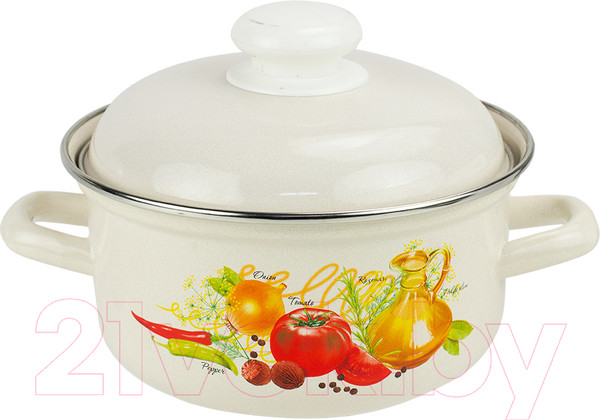 Изображение товара Кастрюля Лысьвенские эмали Итальянская кухня С-1508 АП2/4Жм