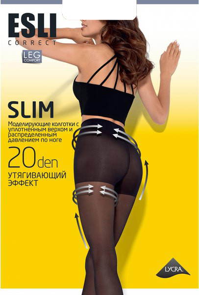 Изображение товара Колготки Esli Slim 20 (р.3, nero)