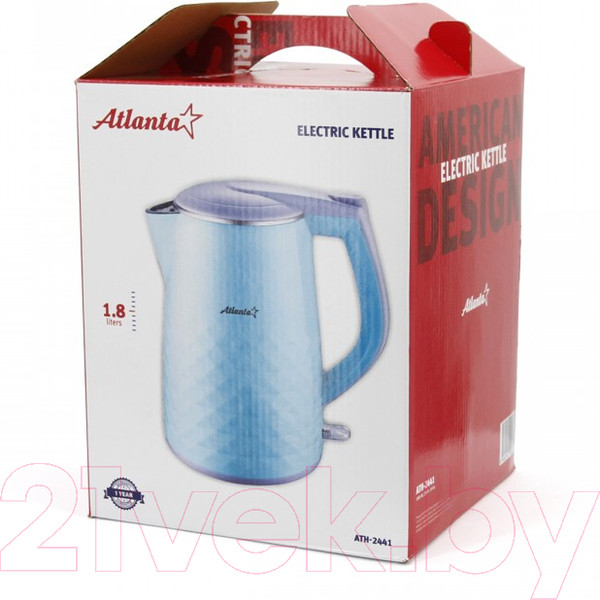 Изображение товара Электрочайник Atlanta ATH-2441 (голубой)