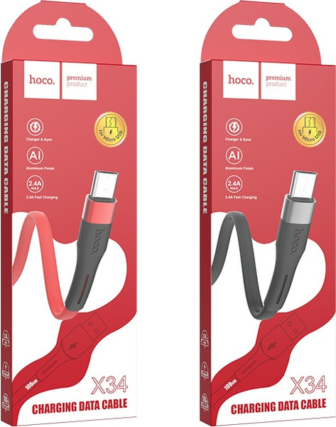 Изображение товара Кабель Hoco X34 Surpass AM-microBM (1м, черный)