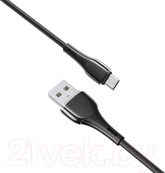 Изображение товара Кабель Hoco X49 Beloved AM-microBM (1м, черный)