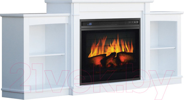 Изображение товара Каминокомплект Смолком Jazz2 V23 + Vision 23 EF LED 3D FX (бьянко белый)