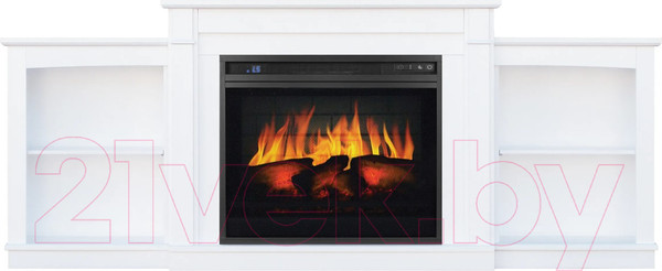 Изображение товара Каминокомплект Смолком Jazz2 V23 + Vision 23 EF LED 3D FX (бьянко белый)