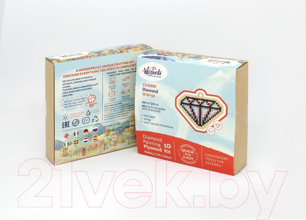 Изображение товара Набор алмазной вышивки Wizardi Стрекоза / WWP196