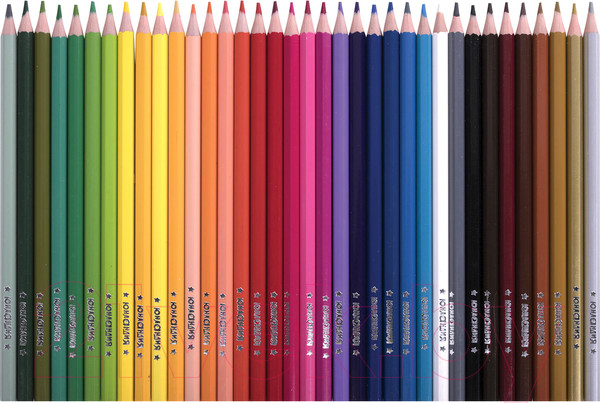 Изображение товара Набор цветных карандашей Юнландия Домики / 181839 (36цв)