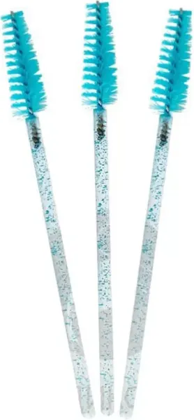 Изображение товара Набор щеточек для ресниц Innovator Cosmetics С глиттером (10шт, бирюзовый)