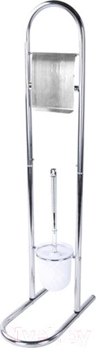 Изображение товара Стойка для туалетной бумаги с ершиком Laima 607433