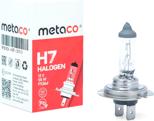 Изображение товара Автомобильная лампа Metaco 9510-H7-STD