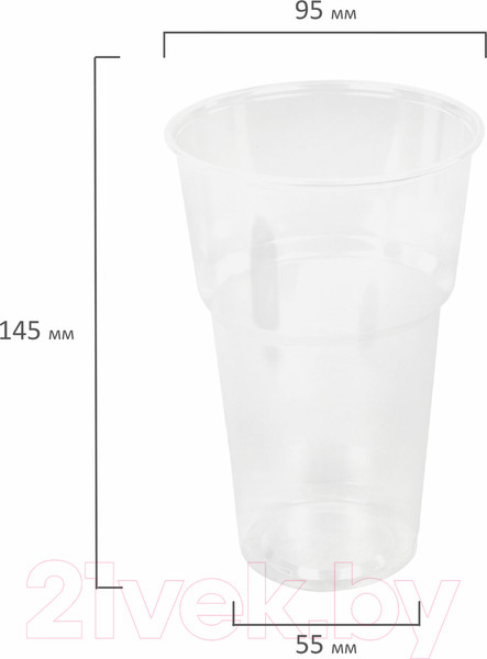 Изображение товара Набор одноразовых стаканов Laima 608022 (50шт)