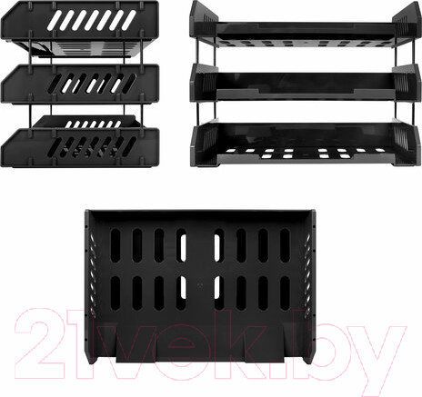 Изображение товара Лоток для бумаг Brauberg File / 238107 (черный)