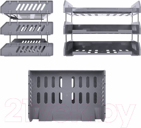 Изображение товара Лоток для бумаг Brauberg File / 238108 (серый)