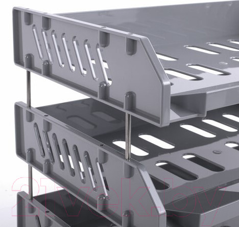 Изображение товара Лоток для бумаг Brauberg File / 238108 (серый)