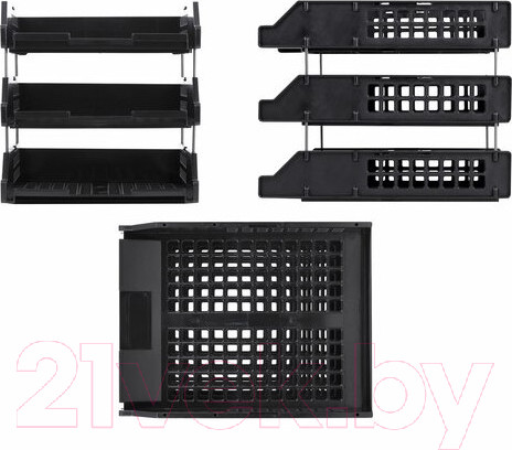 Изображение товара Лоток для бумаг Brauberg Grand Office / 238109 (черный)