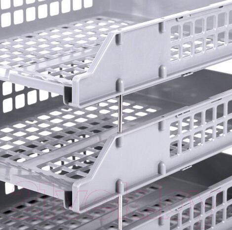 Изображение товара Лоток для бумаг Brauberg Grand Office / 238110 (серый)