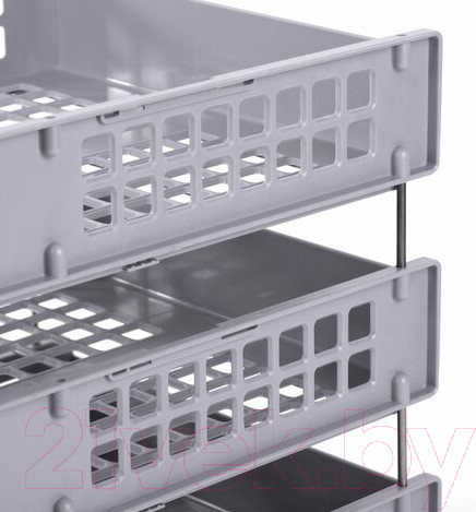 Изображение товара Лоток для бумаг Brauberg Grand Office / 238110 (серый)