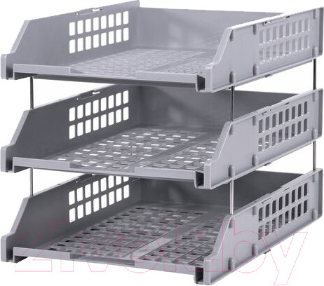 Изображение товара Лоток для бумаг Brauberg Grand Office / 238110 (серый)