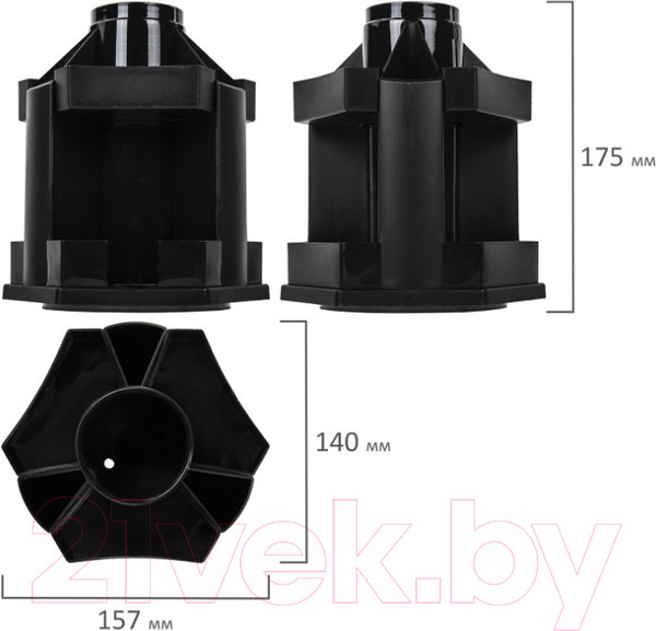 Изображение товара Органайзер настольный Brauberg Maxi Desk / 238093 (черный)