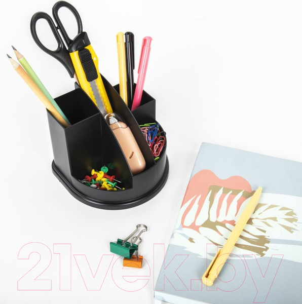 Изображение товара Органайзер настольный Brauberg Style / 238096 (черный)