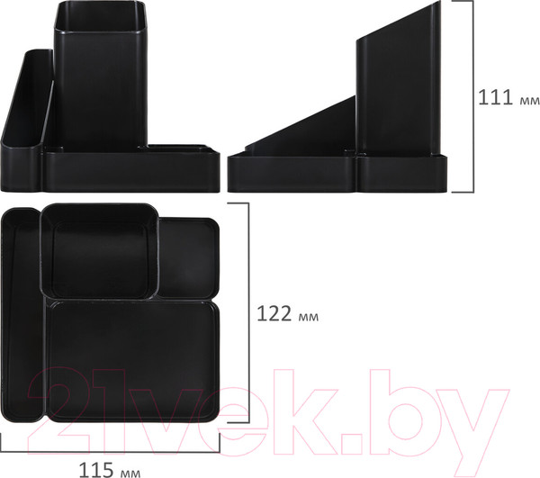 Изображение товара Органайзер настольный Brauberg Office Style / 238097 (черный)