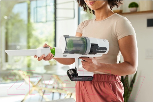 Изображение товара Портативный пылесос Greenworks GD24SVK4D 24V / 4701107UB (с АКБ 4Ач и ЗУ)