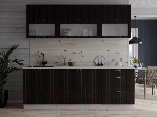 Изображение товара Кухонный гарнитур Интерлиния Берес 2.0Б (дуб английский/бискайская сосна)