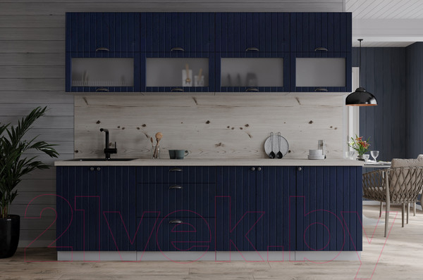 Изображение товара Кухонный гарнитур Интерлиния Берес 2.3Б (дуб королевский/бискайская сосна)