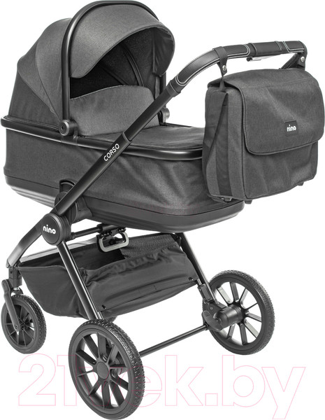Изображение товара Детская универсальная коляска NINO Corso 2 в 1 (графит)