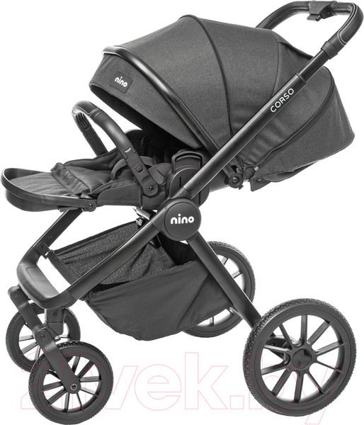 Изображение товара Детская универсальная коляска NINO Corso 2 в 1 (графит)
