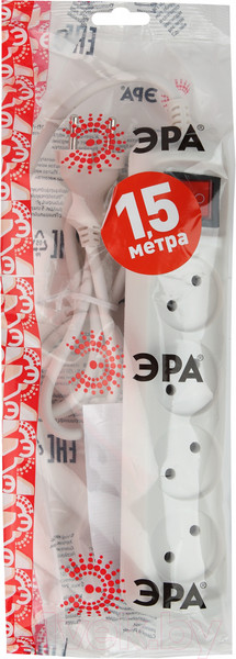 Изображение товара Удлинитель ЭРА U-4s-1.5m-2x1 / Б0044052