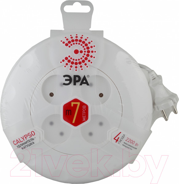 Изображение товара Удлинитель ЭРА UR-4-7m-W / Б0019041