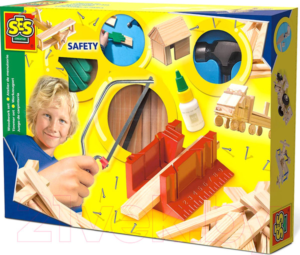 Изображение товара Конструктор SES Creative Столярный набор плотника Deluxe / 00944
