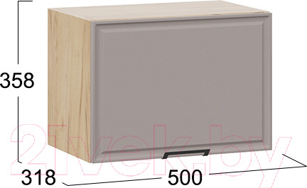 Изображение товара Шкаф под вытяжку ТриЯ Белладжио 1В5Г (дуб крафт золотой/софт капучино)