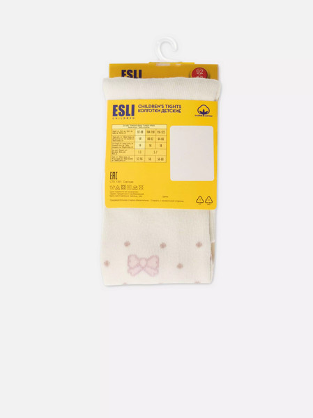 Изображение товара Колготки детские Esli 591 (р.104-110, молочный)