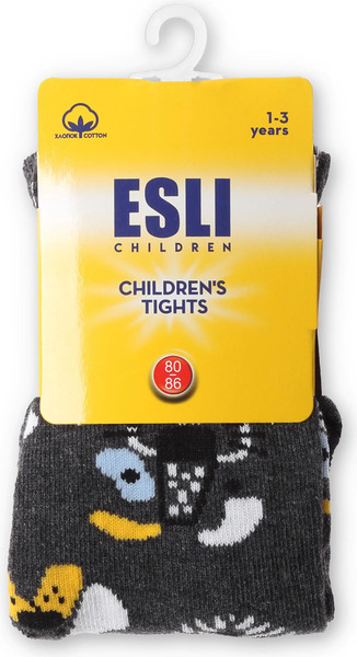 Изображение товара Колготки детские Esli 596 (р.80-86, темно-серый)