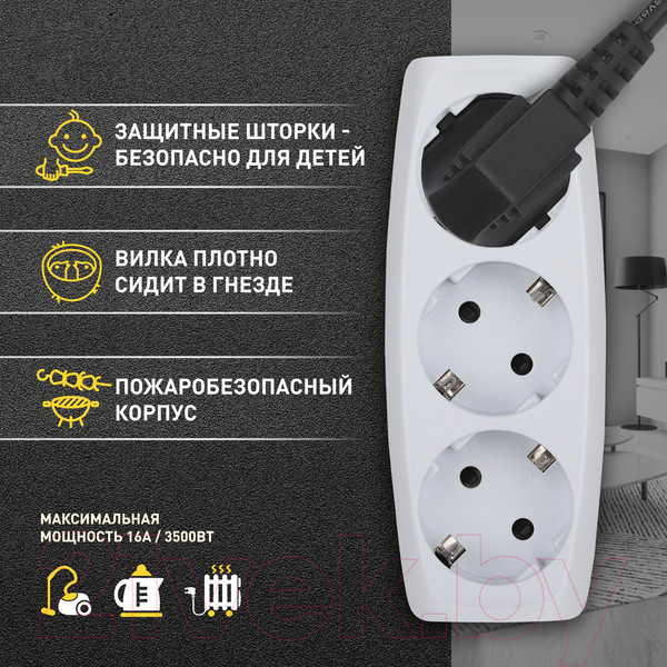 Изображение товара Электроразветвитель ЭРА SP-3e-W / C0045529 (белый)