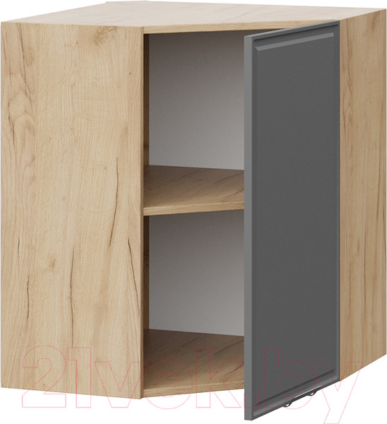 Изображение товара Шкаф навесной для кухни ТриЯ Белладжио 1В6У (дуб крафт золотой/софт графит)
