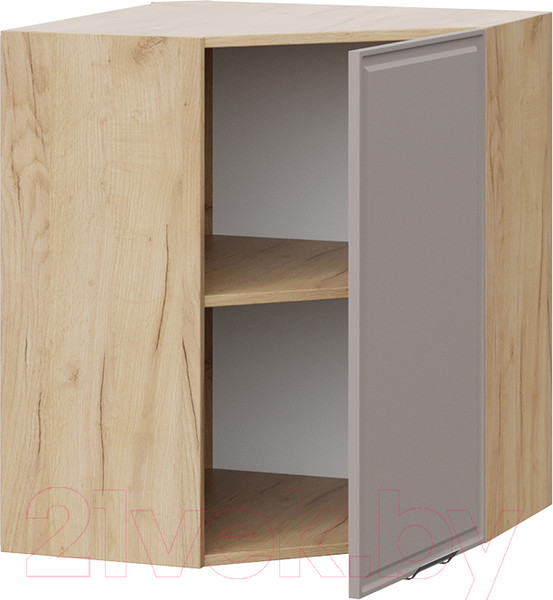 Изображение товара Шкаф навесной для кухни ТриЯ Белладжио 1В6У (дуб крафт золотой/софт капучино)