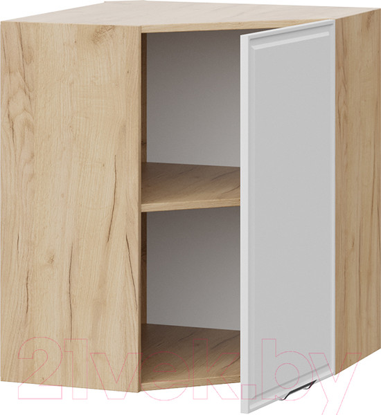 Изображение товара Шкаф навесной для кухни ТриЯ Белладжио 1В6У (дуб крафт золотой/фон белый)