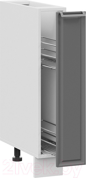 Изображение товара Шкаф карго ТриЯ Белладжио 1Н15К (белый/софт графит)