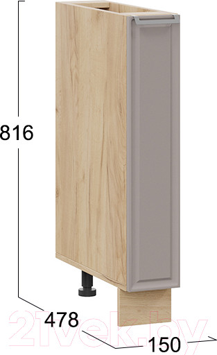 Изображение товара Шкаф карго ТриЯ Белладжио 1Н15К (дуб крафт золотой/софт капучино)