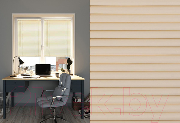 Изображение товара Жалюзи горизонтальные LEGRAND ПВХ 80x160 / 48069701 (ваниль)