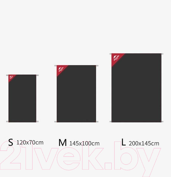 Изображение товара Туристический коврик Naturehike NH17D050-B / 6927595724651 (черный)