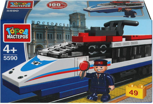 Изображение товара Конструктор Город мастеров Скоростной поезд / 5590-KK (49эл)