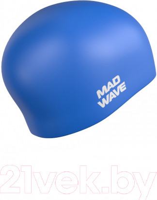 Изображение товара Шапочка для плавания Mad Wave Long Hair Silicone (синий)