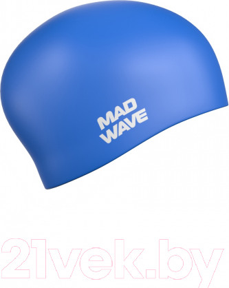 Изображение товара Шапочка для плавания Mad Wave Long Hair Silicone (синий)
