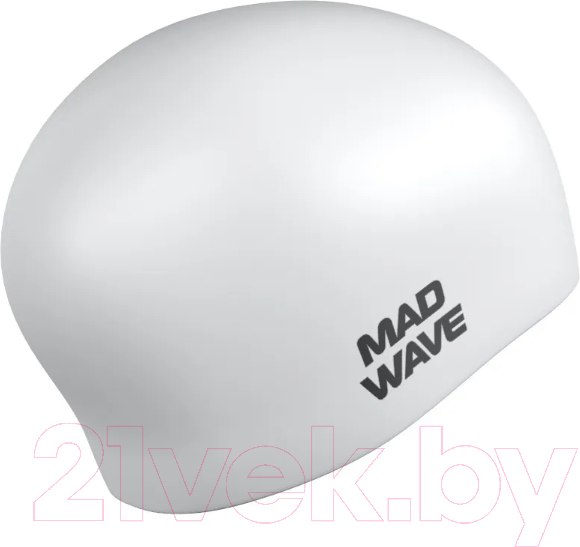 Изображение товара Шапочка для плавания Mad Wave Long Hair Silicone (белый)