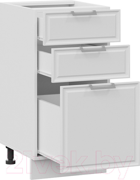 Изображение товара Шкаф-стол кухонный ТриЯ Белладжио 1Н4Я3 (белый/фон белый)