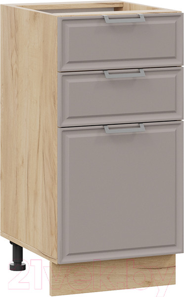 Изображение товара Шкаф-стол кухонный ТриЯ Белладжио 1Н4Я3 (дуб крафт золотой/софт капучино)