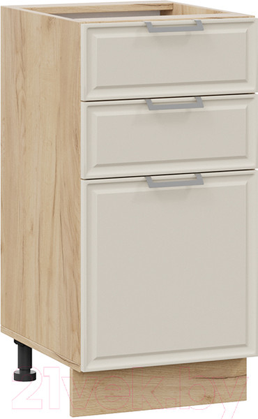 Изображение товара Шкаф-стол кухонный ТриЯ Белладжио 1Н4Я3 (дуб крафт золотой/софт панакота)