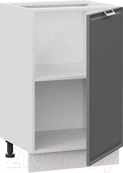 Изображение товара Шкаф-стол кухонный ТриЯ Белладжио 1Н5 (белый/софт графит)